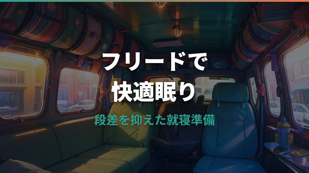 フリードプラス車中泊は快適？寝られる広さと段差対策を実例で整理
