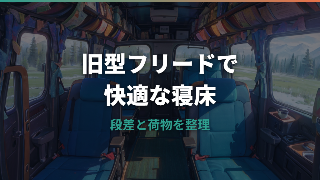 旧型フリードで車中泊はできる？GB3・GB4の段差と寝心地を整理