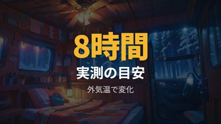 エアコンは何時間使えるかを実測例で見る