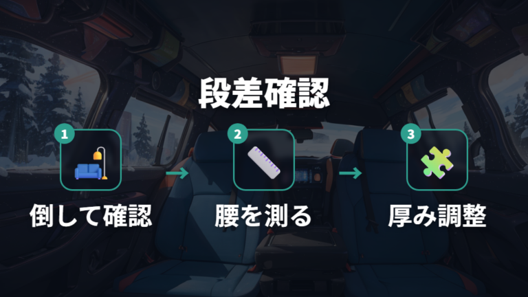 GB3・GB4で寝る時の段差問題はどこに出る？