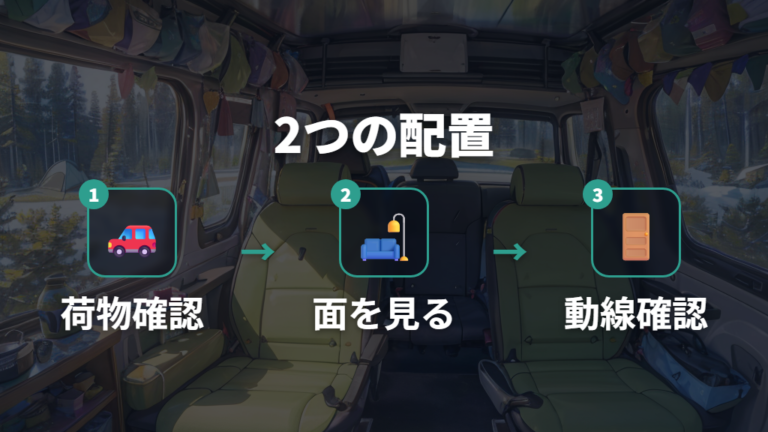 フルフラットの見方と2つのシートアレンジ