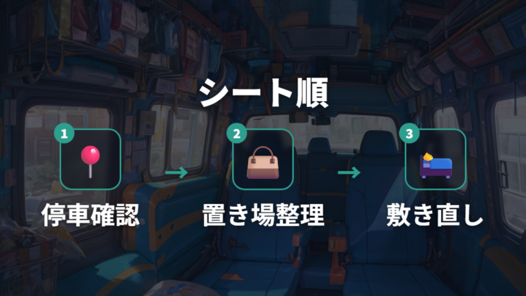 寝床を作るシートアレンジの手順
