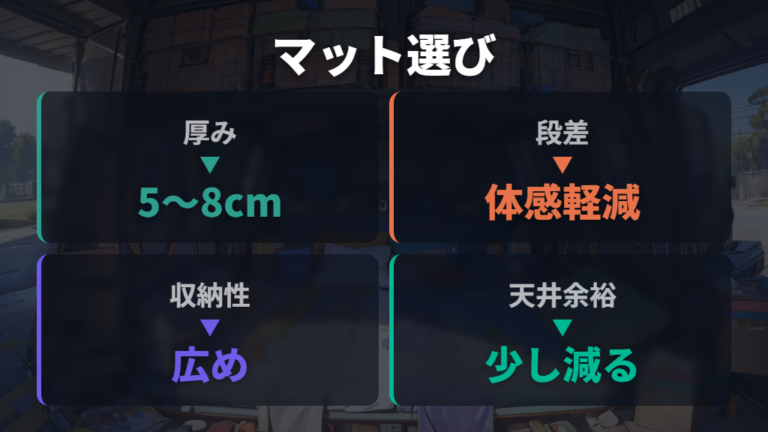 段差を埋めるマット選びは厚みと収納性で決める
