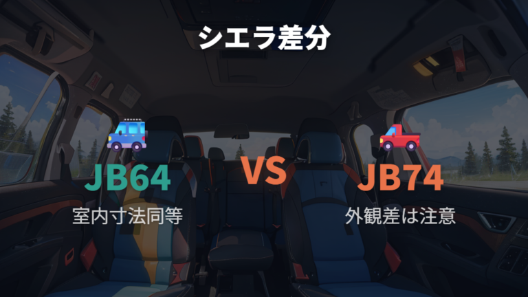 シエラとの寝やすさの違いは室内寸法で見る