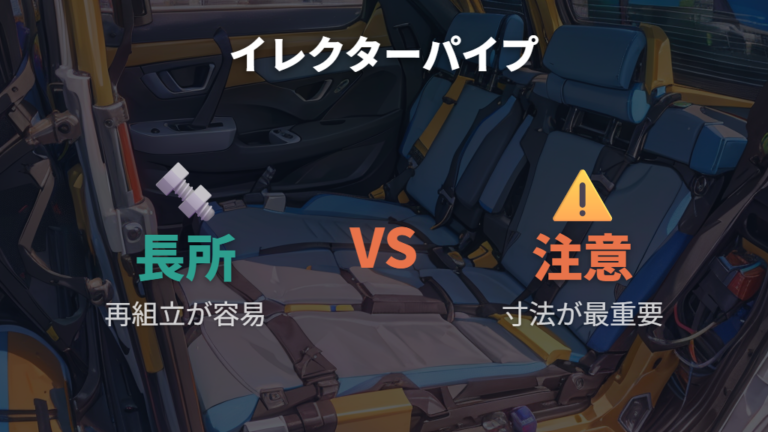 イレクターパイプで作る車中泊ベッドのメリットと注意点