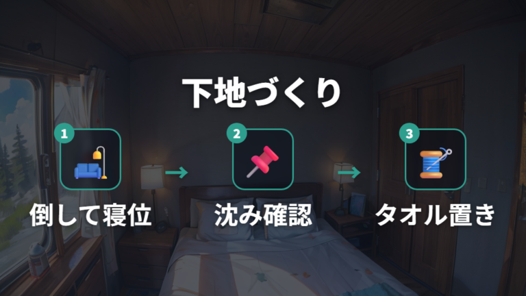 段差を埋めて寝やすくする方法は下地づくりから始める