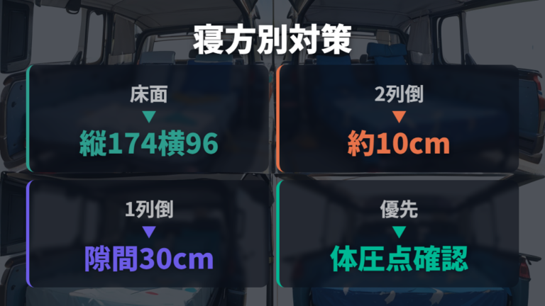段差を埋めるマット選びは寝方別に考える