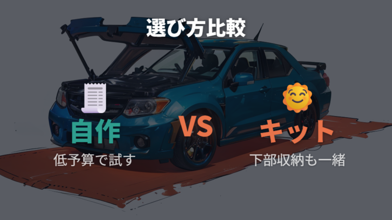 ベッドキットと自作の違いは手軽さと収納性で見る