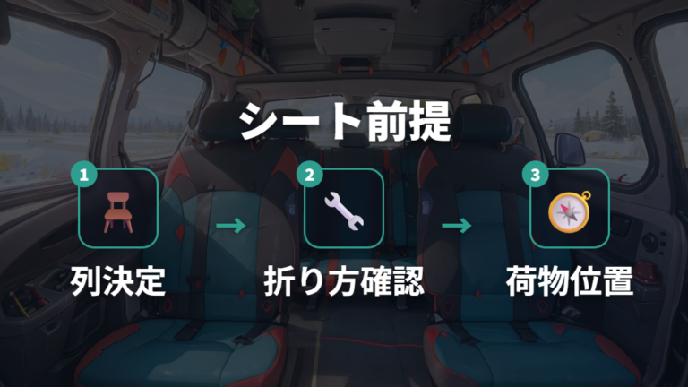 ミニバンのフルフラット活用はシートアレンジを先に決める