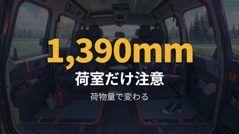 狭さや不便な点の実態は人数と荷物で変わる