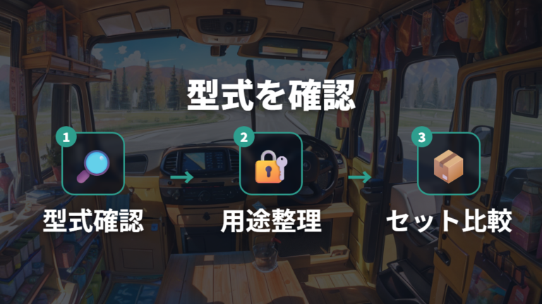 必要な車中泊グッズは型式とセット内容を確認して選ぶ