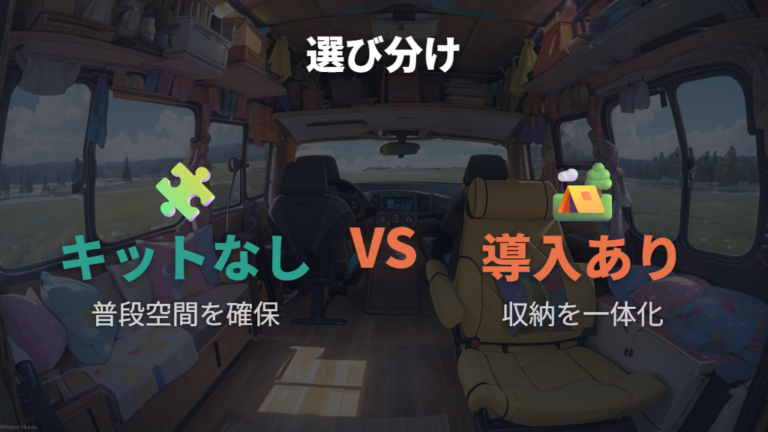 ベッドキットを使わないメリットとキット導入の違い
