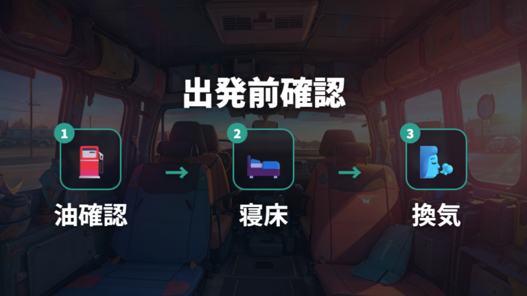 出発前の点検とトラブル備え