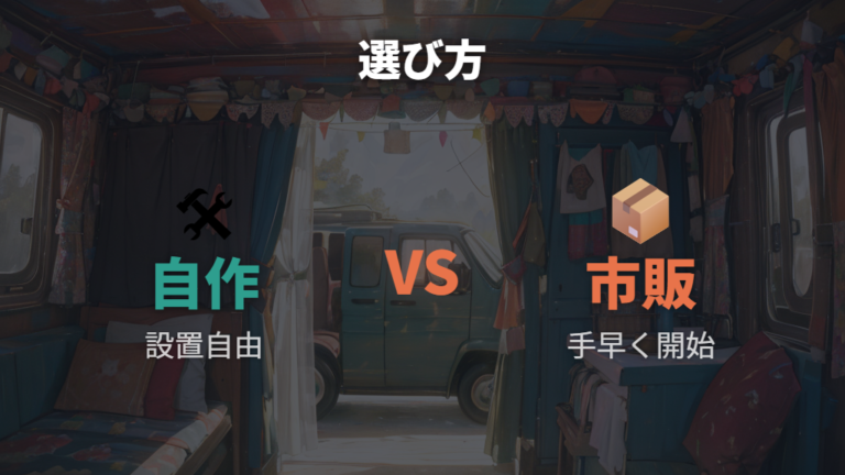 市販品と自作の目隠しは設置時間と収納性で比べる