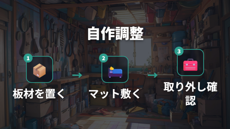 ベッドキットなしで寝る代用方法を自作で整える