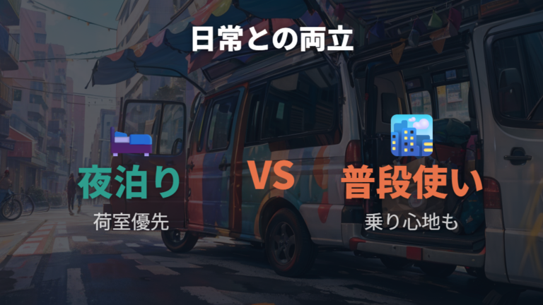 軽バンが2人車中泊に向く理由は日常使いでも変わらない?