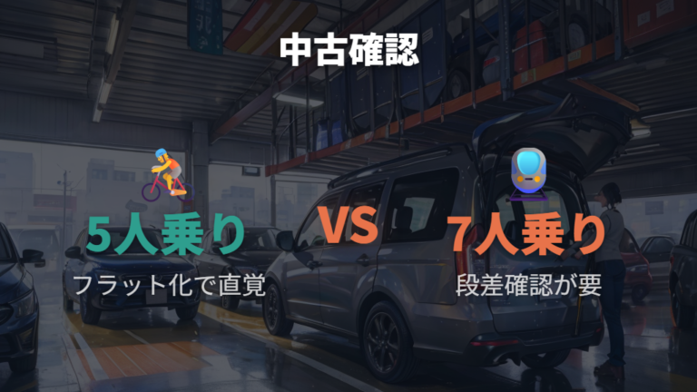 車中泊向きな点と注意点から中古購入を判断する