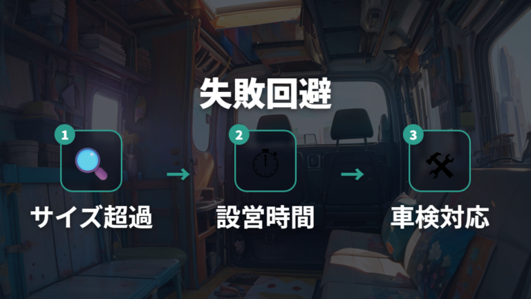 実例でわかる失敗しやすい点はサイズオーバーと設営の手間