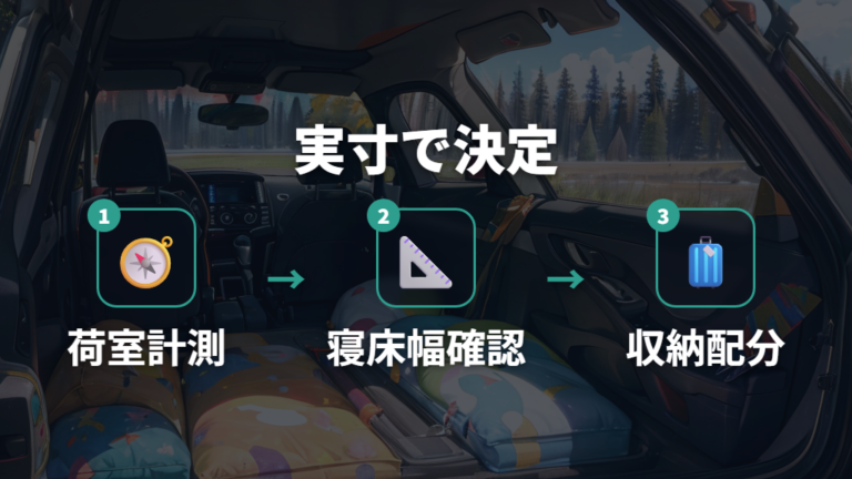 荷室に合うマットサイズは実寸から選ぶ