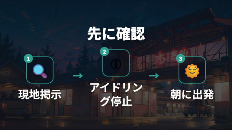車中泊の可否と注意点を先に押さえる