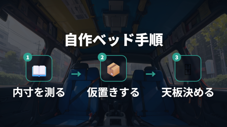 自作ベッドの基本的な作り方を5ステップで押さえる