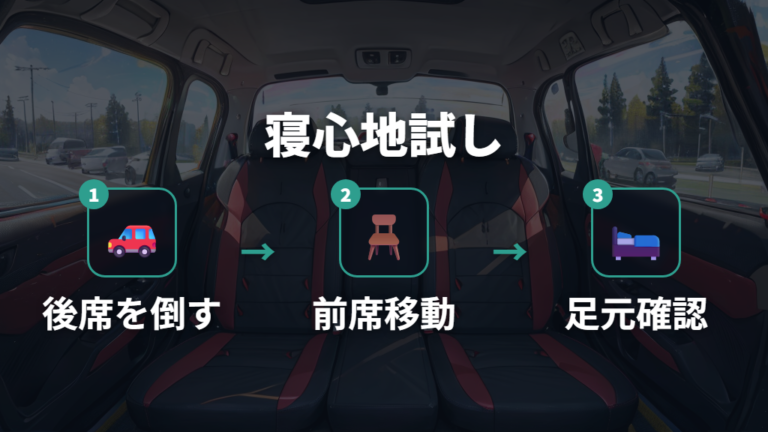 荷室寸法と寝られる身長の目安を実例で見る