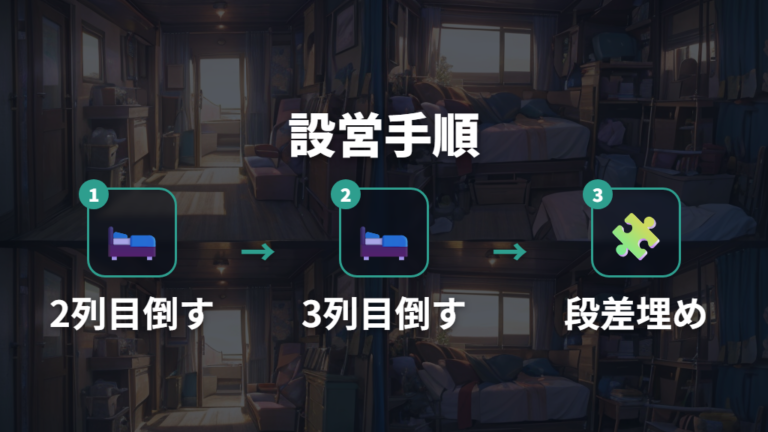 4人向けシートアレンジの作り方は2列目と3列目が基本