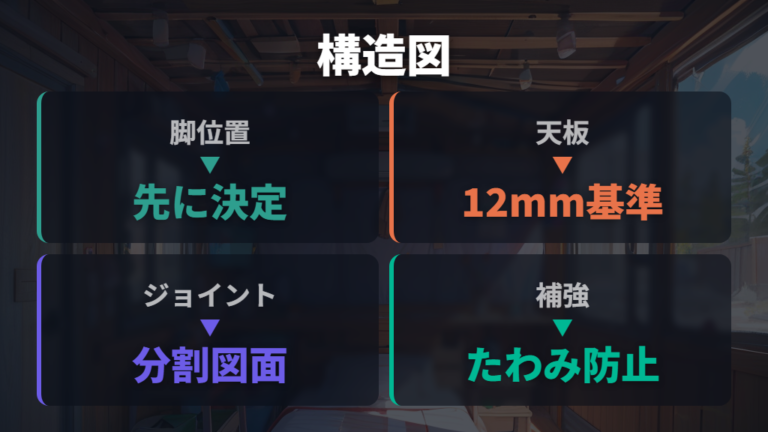 自作ベッドの基本構造と図面例で全体像をつかむ