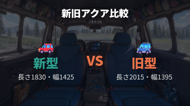 シートアレンジと段差の確認で年式やグレード差を見る