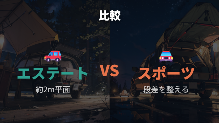 新型クラウン系の車中泊適性をエステートとスポーツで比べる
