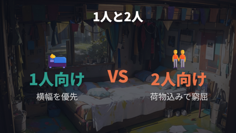 大人1人と2人では寝心地がどう変わる?