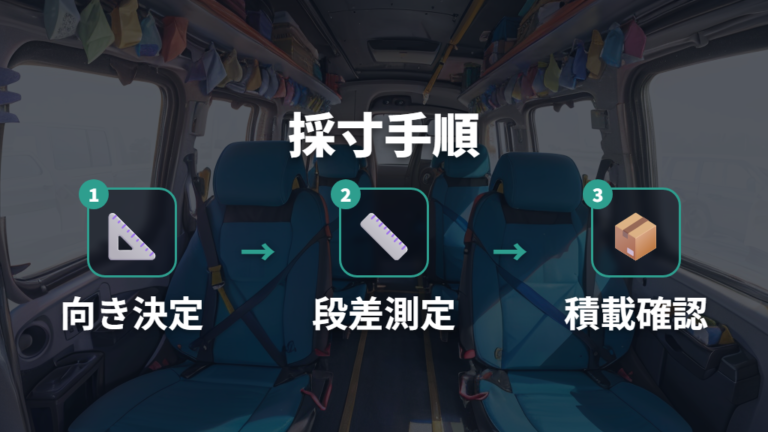 フラット化する具体的な方法は実車採寸から始める