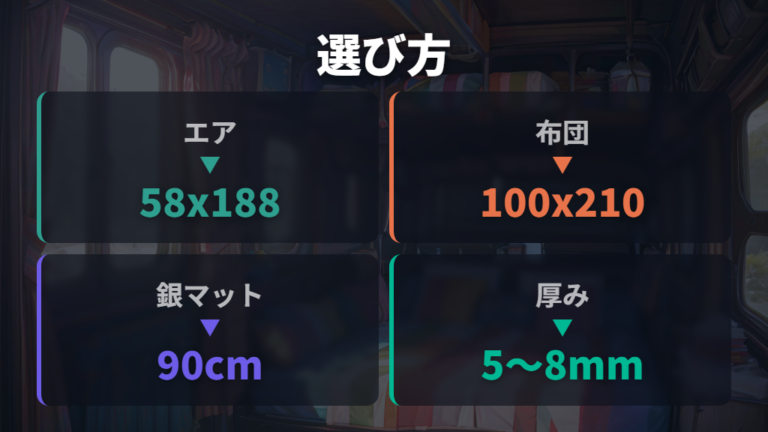 マットと目隠しの選び方は頻度と収納性で分ける