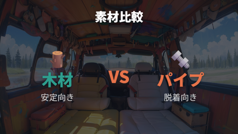 木材とパイプはどっちが自作ベッドに向く?