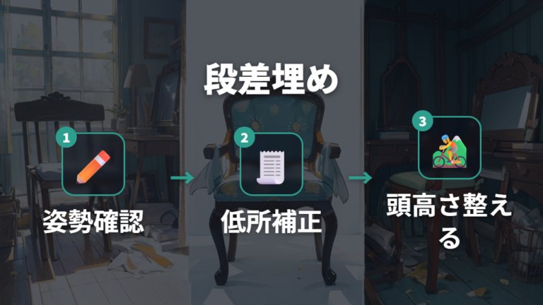 段差を埋める基本の方法を手順で整える