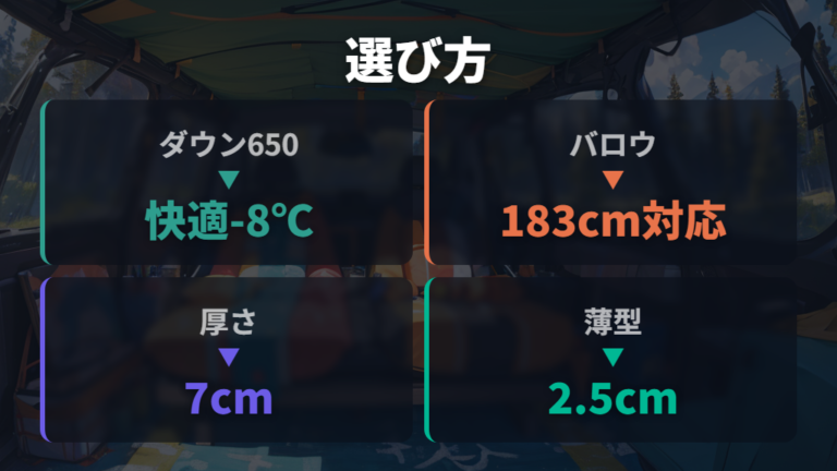 モンベル寝袋とマットの選び方は番手と収納性で決める