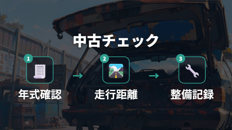中古価格と購入時の注意点は年式・距離・修復歴を見る