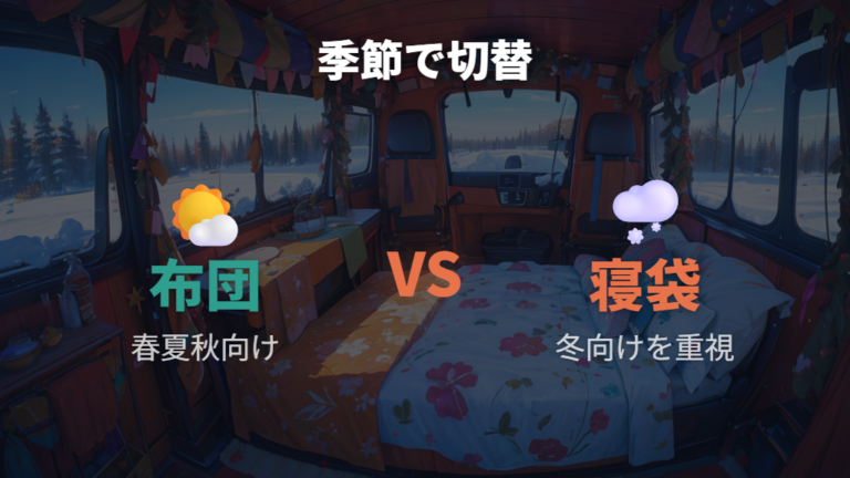 寝袋と布団はどちらが快適かを季節で使い分ける