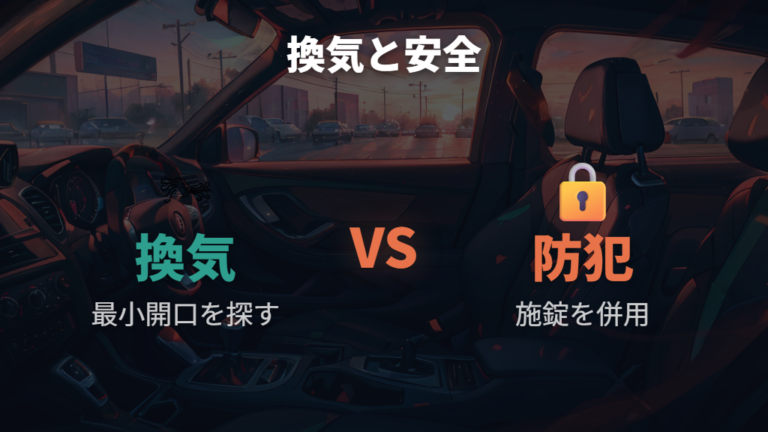 結露と湿気の注意点として換気と防犯は両立できる？