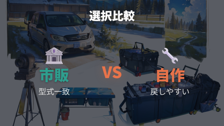 市販ベッドキットと自作はどっちが向く?