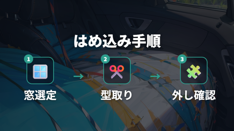 ニトリの断熱シートをはめ込み式で使う手順