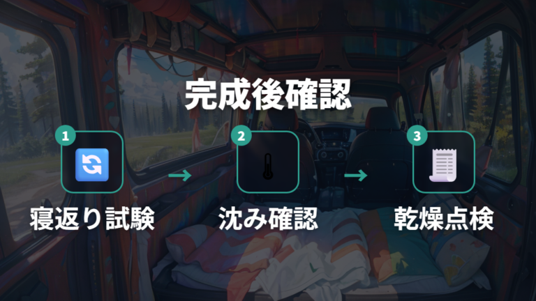 完成後に確認したい寝心地とメンテナンスのチェック項目