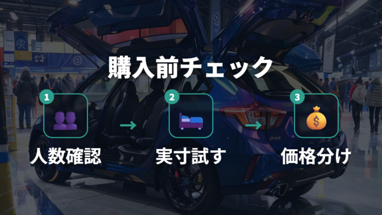 5人乗りと7人乗りの違いを購入前チェックに落とし込む